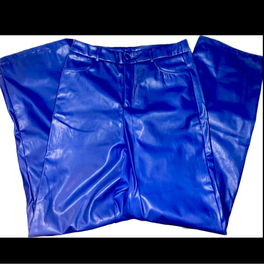 faux leather pants